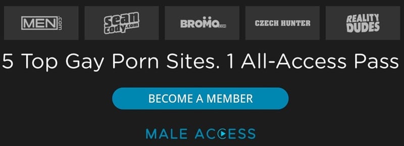 5 hot Gay Porn Sites in 1 all access network membership vert 13 - Sexy black muscle studs Adrian Hart and Trent King hardcore huge ebony dick bareback anal fucking