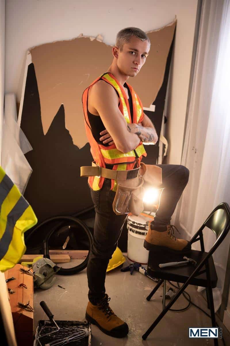 Sexy construction worker Theo Brady huge young cock fucking mate Chris Cool bubble ass 3 gay porn pics - Sexy construction worker Theo Brady’s huge young cock fucking mate Chris Cool’s bubble ass